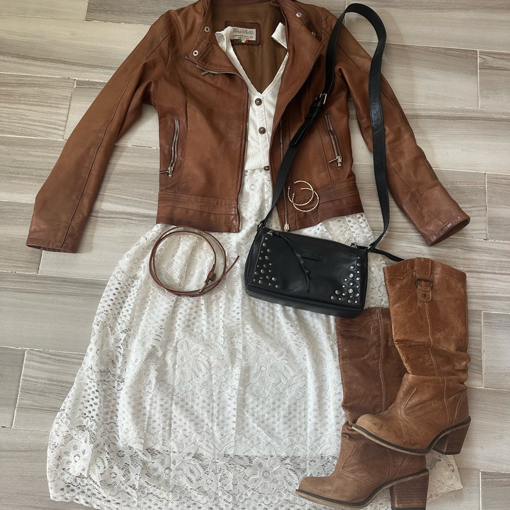 Boho White Lace Midi Skirt (NWT) - Picture 6 of 6